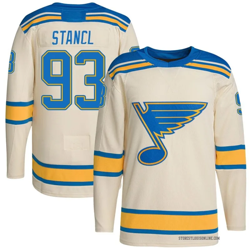 Youth Jakub Stancl St. Louis Blues 2022 Winter Classic Player Jersey - Cream Authentic