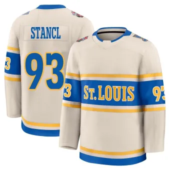 Youth Jakub Stancl St. Louis Blues 2025 Winter Classic Jersey - Cream Premium