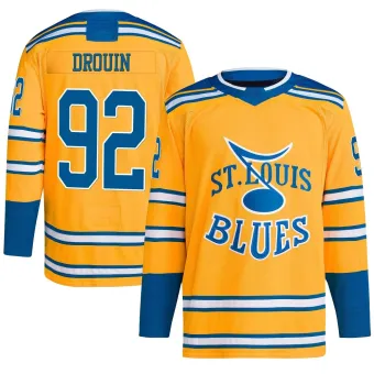 Youth Jonathan Drouin St. Louis Blues Reverse Retro 2.0 Jersey - Yellow Authentic