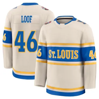 Youth Leo Loof St. Louis Blues 2025 Winter Classic Jersey - Cream Premium