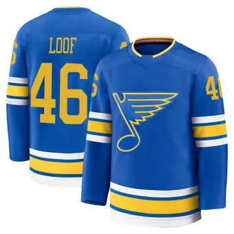 Youth Leo Loof St. Louis Blues Home 2025 Jersey - Blue Premium