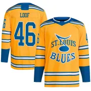 Youth Leo Loof St. Louis Blues Reverse Retro 2.0 Jersey - Yellow Authentic