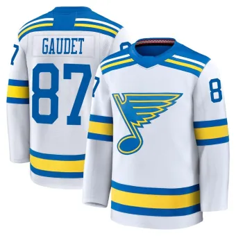 Youth Marc-Andre Gaudet St. Louis Blues Away 2025 Jersey - White Premium
