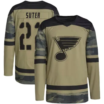 Youth Ryan Suter St. Louis Blues Military Appreciation Practice Jersey - Camo Authentic