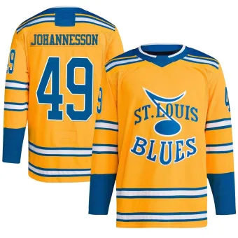 Youth Samuel Johannesson St. Louis Blues Reverse Retro 2.0 Jersey - Yellow Authentic