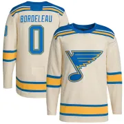 Youth Thomas Bordeleau St. Louis Blues 2022 Winter Classic Player Jersey - Cream Authentic