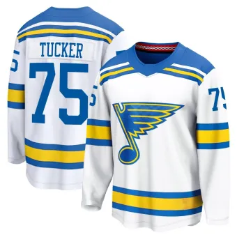 Youth Tyler Tucker St. Louis Blues Away 2025 Jersey - White Breakaway