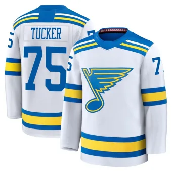 Youth Tyler Tucker St. Louis Blues Away 2025 Jersey - White Premium