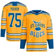 Youth Tyler Tucker St. Louis Blues Reverse Retro 2.0 Jersey - Yellow Authentic